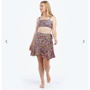 Summersalt The Silky Luxe Short Beach to Brunch Wrap Skirt